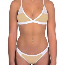 Sexy 2 Piece Mixed Patchwork Mature Swimsuits Bikini