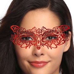 Glamorous Red Lace Eye Mask