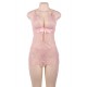 Pink Eyelash Lace Sexy Babydoll Pink Eyelash Lace Sexy Babydoll