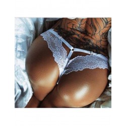 Plus Size White Sexy Floral Lace Panty Plus Size White Sexy Floral Lace Panty