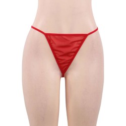 Floral Soft Lace Apron Chemise With Thong