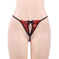 Plus Size Elegant Red Lace Sexy Babydoll