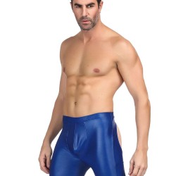 Men's Leather Pants With Exposed Hips