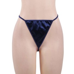 Plus Size Blue Silk Satin Lace Sexy Women Kimono Home Pajamas