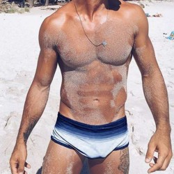 Men's Gradient color Swimming Trunks