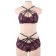 Fashion Sexy Lace Stitching Cross Straps Sexy Bra Set Fashion Sexy Lace Stitching Cross Straps Sexy Bra Set